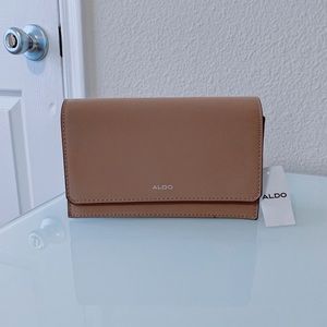 ALDO new Womens clutch wallet TELOPEA Handbag nude